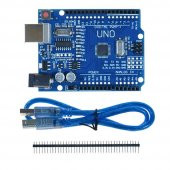 Arduino UNO R3 Klon MEGA328P SMD (CH340) + USB Kablo Dahil thumbnail 4