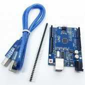 Arduino UNO R3 Klon MEGA328P SMD (CH340) + USB Kablo Dahil thumbnail 6