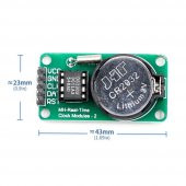 DS1302 Gerçek Zaman Saat Modülü Rtc Hassas Saniye Dakika Saat thumbnail 8