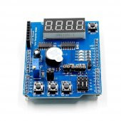 Multi Çok Fonksiyonlu Arduino Shield 7 Segment Buzer Button Pot - 4