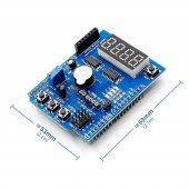 Multi Çok Fonksiyonlu Arduino Shield 7 Segment Buzer Button Pot - 7