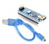 Arduino Nano 3.0 Atmega328 CH340 Geliştirme Kartı + Mini USB Kablo thumbnail 1