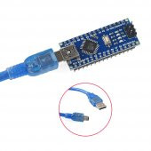 Arduino Nano 3.0 Atmega328 CH340 Geliştirme Kartı + Mini USB Kablo thumbnail 2