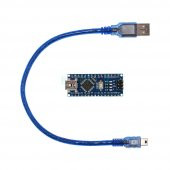 Arduino Nano 3.0 Atmega328 CH340 Geliştirme Kartı + Mini USB Kablo thumbnail 3