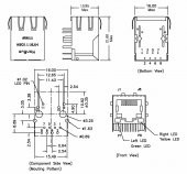 Trafolu RJ45 Ethernet Soketi HY911108H - 8