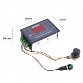 30A 60V DC Motor Hız Kontrol Devresi Panel Tip Potansiyometre - 7