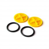 42mm Mini Rubber Tekerlek 3mm Mil Uyumlu Robot Oyuncak Wheel - 3