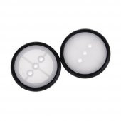 29mm Mini Rubber Tekerlek 2mm Mil Uyumlu Robot Oyuncak Wheel - 5