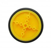 42mm Mini Rubber Tekerlek 3mm Mil Uyumlu Robot Oyuncak Wheel - 6
