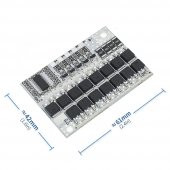 BMS 5S 100A Koruma Kartı Lityum Batarya Balans Versiyon 18650 Lipo Li-on Pil 5 Adet Seri - 5