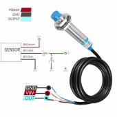 LJ12A3-4-Z/BX Endüktif NPN Mesafe Sensörü - 5