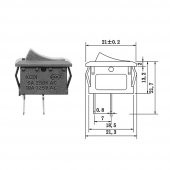 2 Pin On Off Anahtar Switch Mini Buton 5A 220V AC 10A 125V Kcd1 - 4