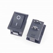 2 Pin On Off Anahtar Switch Mini Buton 5A 220V AC 10A 125V Kcd1 - 6