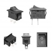 2 Pin On Off Anahtar Switch Mini Buton 5A 220V AC 10A 125V Kcd1 - 8