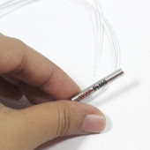 PT100 Platinyum Isı Sıcaklık Sensörü 100cm Su Geçirmez -200C to 450C Metal Koruyucu Dalgıç Prob Term thumbnail 2