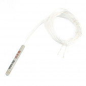 PT100 Platinyum Isı Sıcaklık Sensörü 100cm Su Geçirmez -200C to 450C Metal Koruyucu Dalgıç Prob Term thumbnail 4