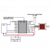 MKS Trinamic TMC2208 V1.2 Step Motor Sürücü Soğutuculu MakerBase 1/256 Step 1.4A CNC 3D Yazıcı Kamer thumbnail 7