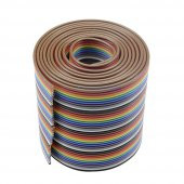 40 Pin Rainbow Ribbon IDC Kablo 1 Metre 10 Renk Dupont Kablo Flat thumbnail 3