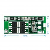 BMS 2S 20A Balans Koruma Kartı Lityum Pil Batarya Li-ion 18650 - 4