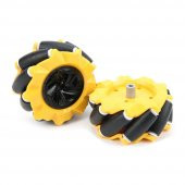 48mm Omni Mecanum Tekerlek Çifti 45 Derece Açılı 9 Roller 1:48 - 2