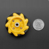 48mm Omni Mecanum Tekerlek Çifti 45 Derece Açılı 9 Roller 1:48 - 6