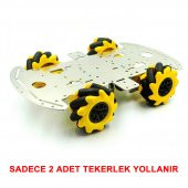 48mm Omni Mecanum Tekerlek Çifti 45 Derece Açılı 9 Roller 1:48 - 8