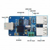 ADUM3160 4 Port Usb Modül 4 Kanal Usb İzolatör 1500V 12 Mbps USB - 7