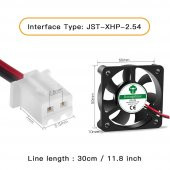 DC 12V FAN 5x5cm Kuluçka Fanı Soğutucu Peltier Cooler Pc Ekran Kartı 50x50mm - 4