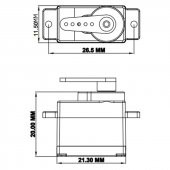 DM-S0050 Servo Motor RC DOMAN Mikro Plastik Dişli 1kg.cm Tork - 8