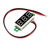 Voltmetre 0.28 0-100V Mavi 3 Telli Dijital LED Gösterge Voltaj thumbnail 2