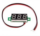 Voltmetre 0.28 0-100V Mavi 3 Telli Dijital LED Gösterge Voltaj thumbnail 3