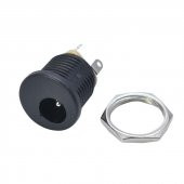 5.5x 2.1mm Plastik DC Güç Soketi Panel Montaj Power Jack Adaptör thumbnail 2