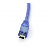 30cm Mini Usb Kablo Mavi 480 Mbps USB 2.0 Hot Swap - 3