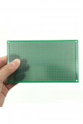 9x15cm 54X34 Proto Pcb Pertenaks Elektronik Devre Prototip Deney Kartı FR4 Kaliteli Delikli Plaket thumbnail 3