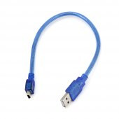 30cm Mini Usb Kablo Mavi 480 Mbps USB 2.0 Hot Swap - 8