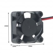 DC 5V FAN 30x30mm 3x3cm 0,2A 1800 rpm 7cm Kablo RaspberryPI 3 PI 2 Ras PI3 B Ras Pi Model B + thumbnail 7