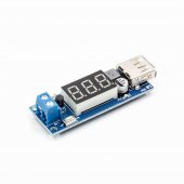 40V to 5V 2A Voltaj Düşürücü Usb Çıkış Soketi Mobil Güç Kaynağı Power Modül Voltmetre Mp4 Araba Araç - 3