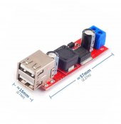 Lm2596 Dual Usb Power Modül Voltaj Düşürücü Mp3 Mobil Güç Kaynağı - 6
