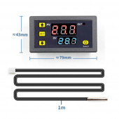 W3230 DC 12V Dijital Termostat Sıcaklık Kontol Kartı Isıtıcı Soğutucu Kuluçka Akvaryum Buzdolabı - 1