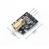 KY-008 Nokta Lazer Diyot Modül 3V 5V 650nm Kırmızı Pointer Lazer - 1