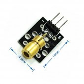 KY-008 Nokta Lazer Diyot Modül 3V 5V 650nm Kırmızı Pointer Lazer - 7