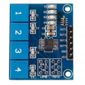 TTP224 4 Kanal Dokunmatik Buton Sensör Modülü Kapasitif Dijital Tuş Algılayıcı Anahtar Keypad - 5