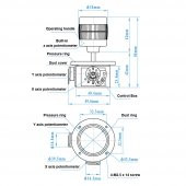 3 Eksen Joystick JH-D300X-R2 Pot Monitor Keyboard Kontrol thumbnail 8
