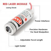 Çizgi Lazer Modül Kırmızı 5mW 650nm thumbnail 1