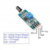 Alev Ateş Algılama Sensörü Flame IR İnfrared Kızılötesi Alarm thumbnail 5