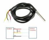 Kablolu Su Geçirmez Ds18B20 Ds1820 Sıcalık Isı Sensörü 1 Metre - 2