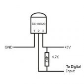 DS18B20 DS1820 Sıcaklık Isı Sensörü Dijital Termometre Ic -55C 125C - 6