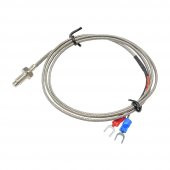K-Type Thermocouple 1 Metre Sıcaklık Isı Sensörü 0-800C 6mm Dişli - 1