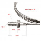 K-Type Thermocouple 1 Metre Sıcaklık Isı Sensörü 0-800C 6mm Dişli - 2