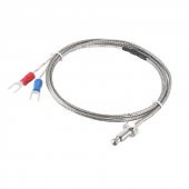 K-Type Thermocouple 1 Metre Sıcaklık Isı Sensörü 0-800C 6mm Dişli - 5